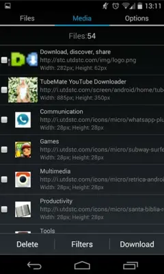 GetThemAll Any File Downloader android App screenshot 1